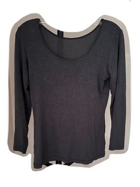Uniqlo Heattech Thermal Black Long-Sleeve Top